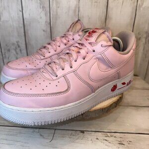Nike Air Force 1 '07 LX Thank You Plastic Bag Pink Foam CU6312-600 Mens Size 9.5